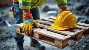 Analysons les risques liés à la manutention des palettes sur un chantier