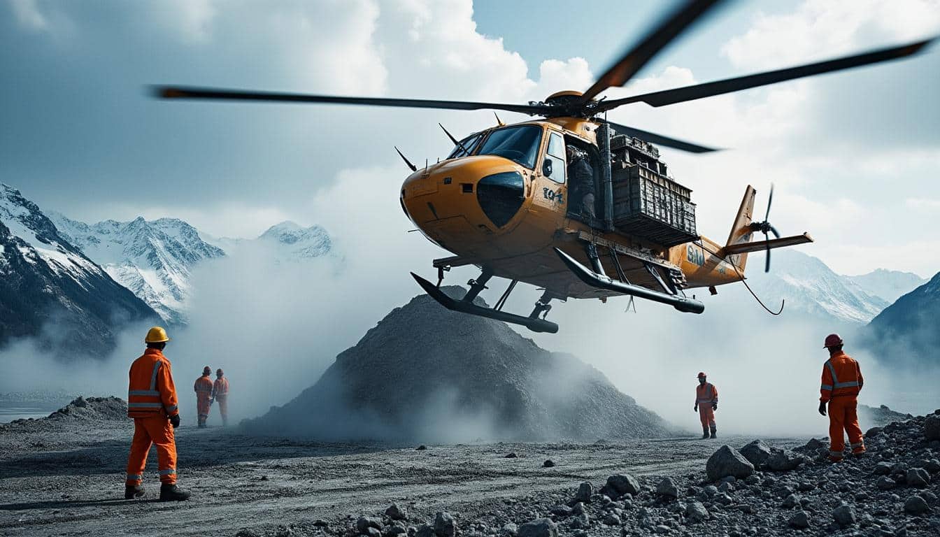 BTP avec l’hélicoptère : innovations et avantages pour les chantiers