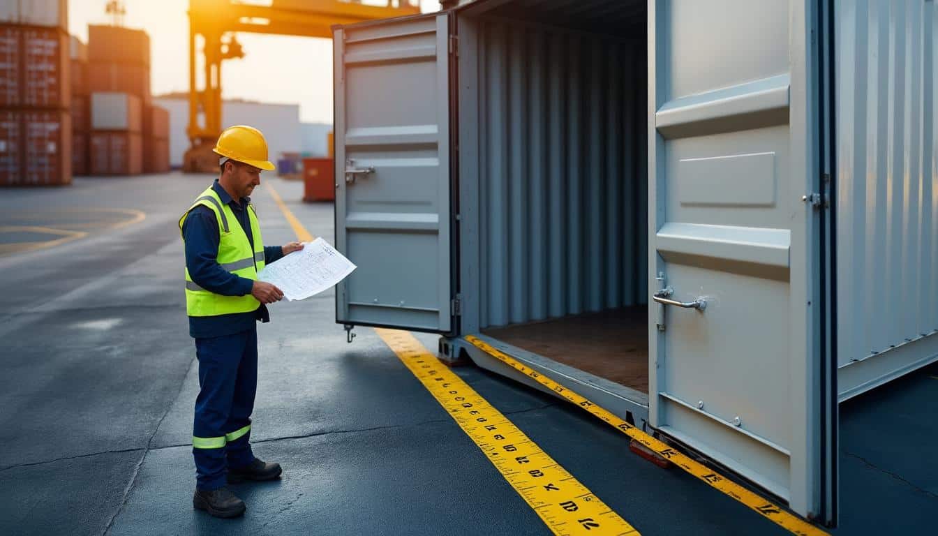 Illustration: Les dimensions précises à connaître pour un conteneur 10 pieds (extérieur et intérieur)
