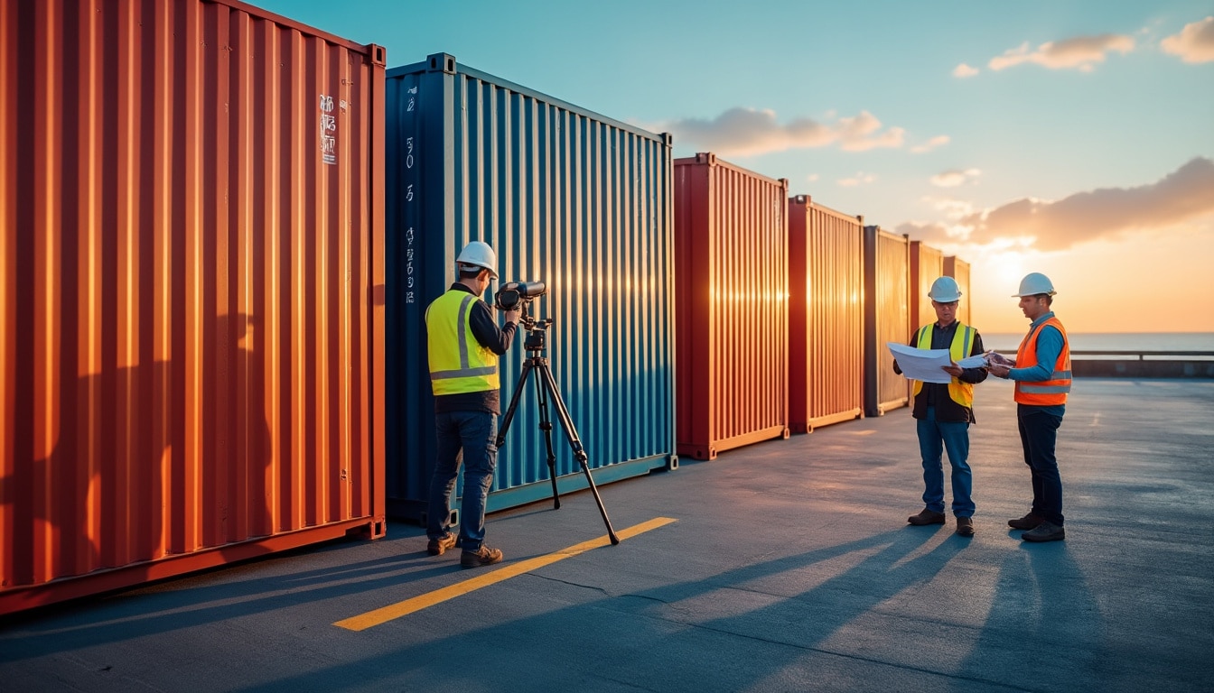 Illustration: Comprendre les mesures clés des containers maritimes