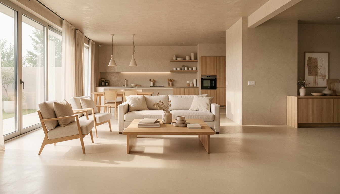 Béton ciré beige pour murs et sols : bien le choisir