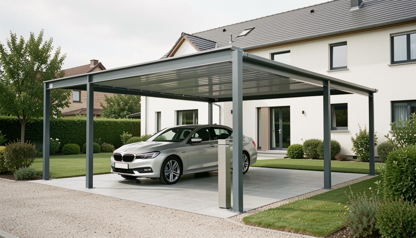 Carport en acier : bien choisir, poser et faire durer