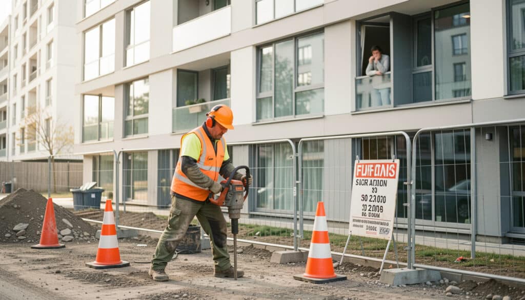 Bruit de chantier : règles, horaires et recours