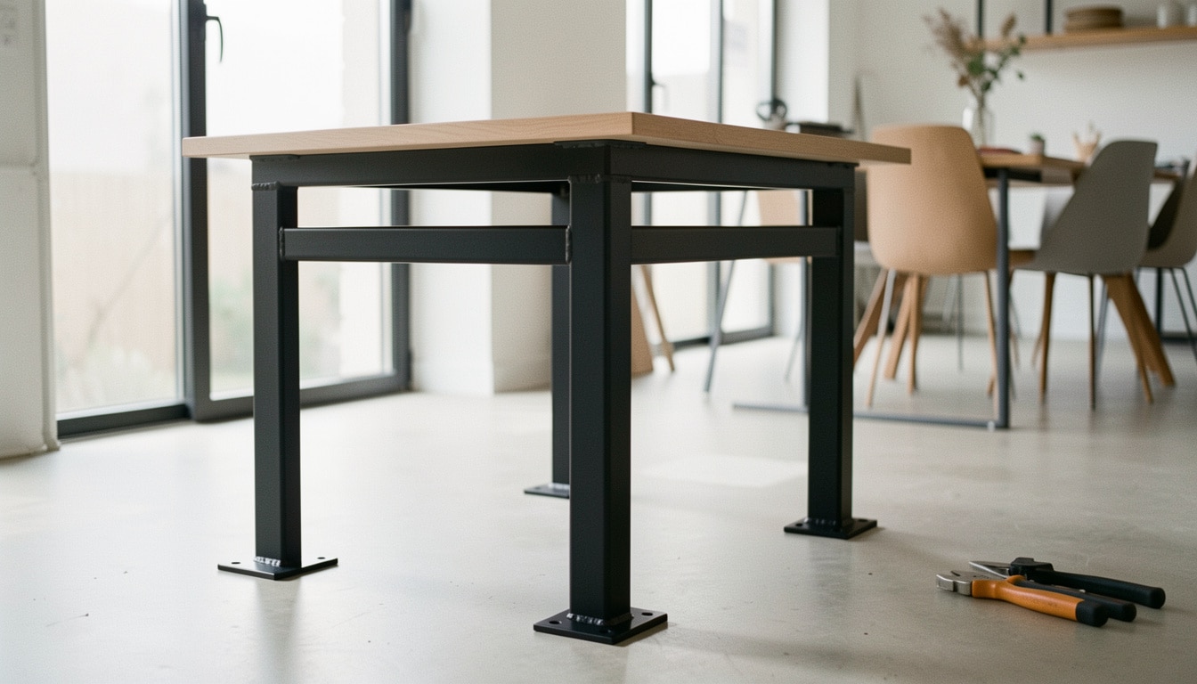 Choisir un pied de table en acier stable et durable